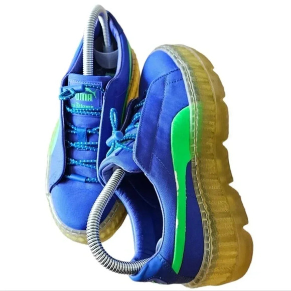 Fenty Rihanna x Puma Women's Sporty Blue Sneakers Shoes Size 6. - Picture 11 of 16